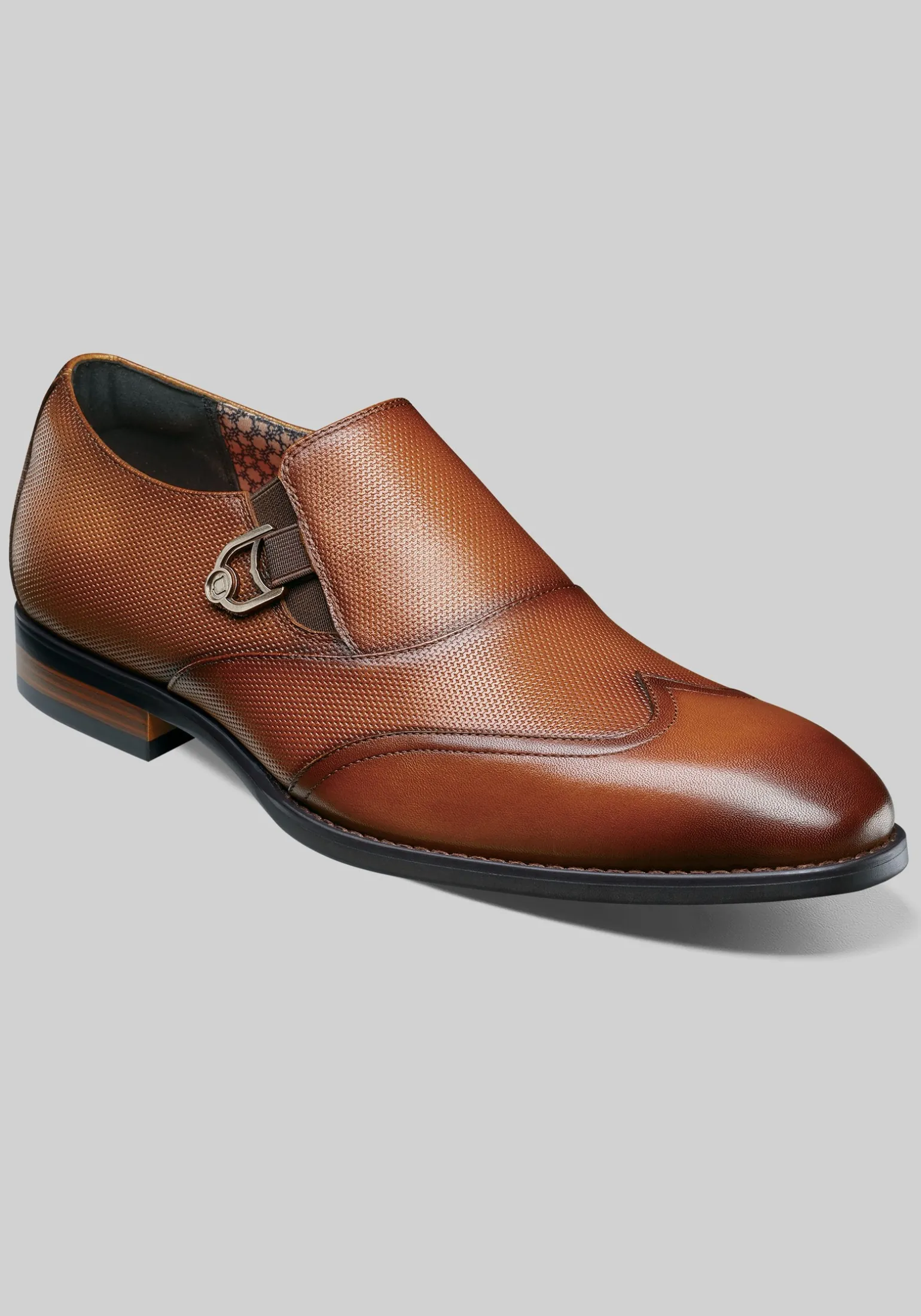 Stacy Adams Lockwood Wingtip Ornament Slip On Shoes