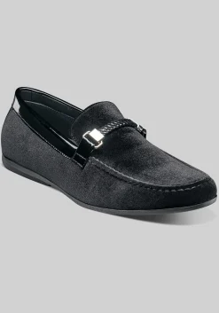 Stacy Adams Sheridan Velour Moc Toe Bit Loafers