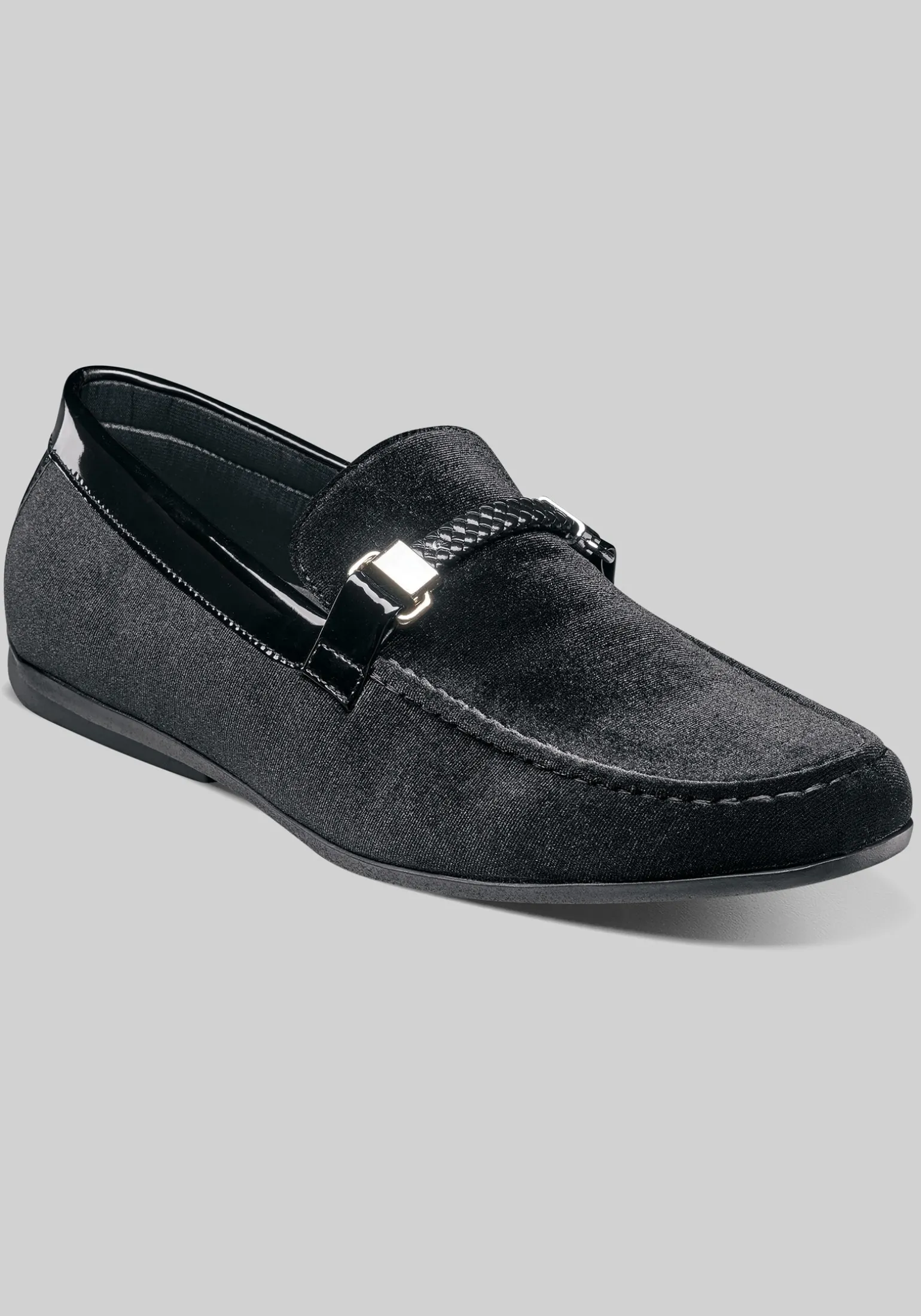 Stacy Adams Sheridan Velour Moc Toe Bit Loafers