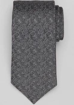 Tonal Linear Floral Tie