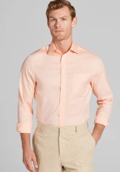 Traveler® Collection Slim Fit Spread Collar Dress Shirt - Big & Tall