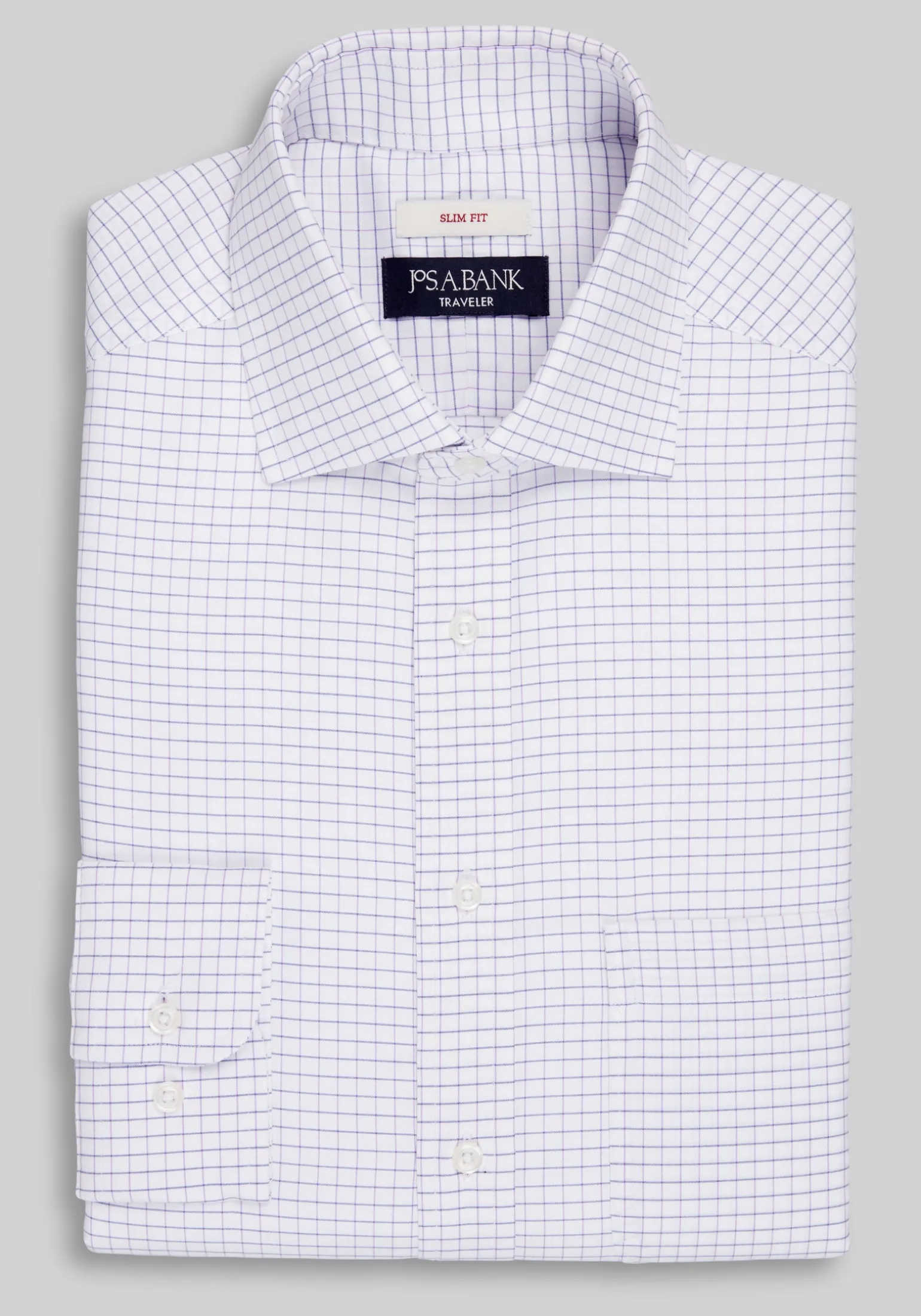 Traveler® Collection Slim Fit Spread Collar Dress Shirt