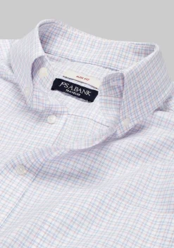 Traveler® Collection Slim Fit Button-Down Collar Plaid Dress Shirt
