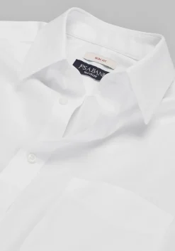 Traveler® Collection Slim Fit Point Collar Solid Dress Shirt