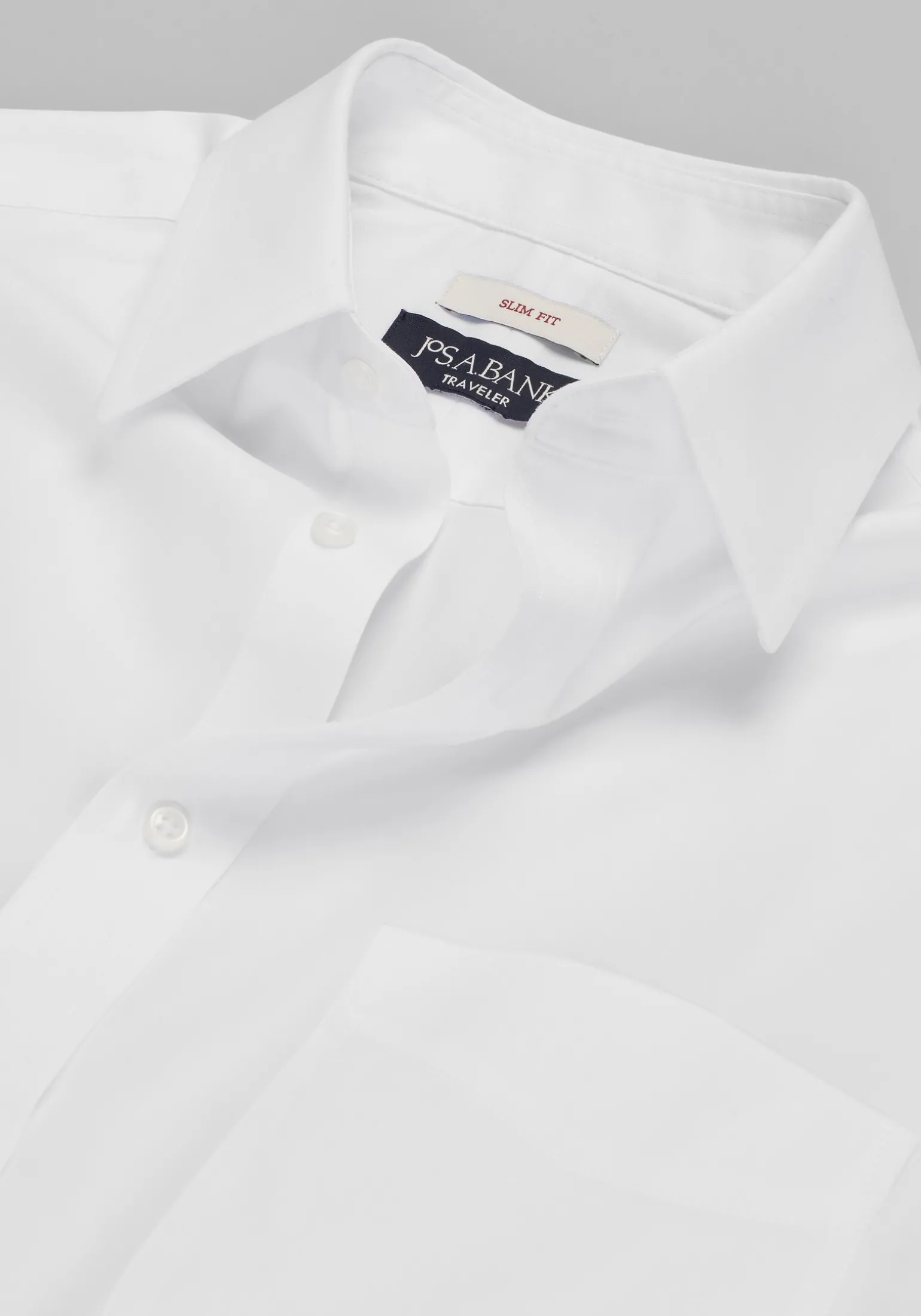 Traveler® Collection Slim Fit Point Collar Solid Dress Shirt