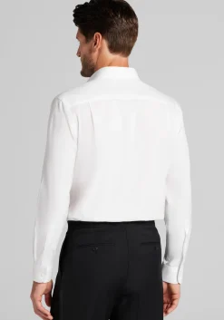 Traveler Collection Slim Fit Spread Collar Solid Dress Shirt