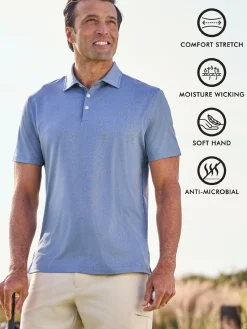 Traveler® Collection Tailored Fit Performance Short Sleeve Polo