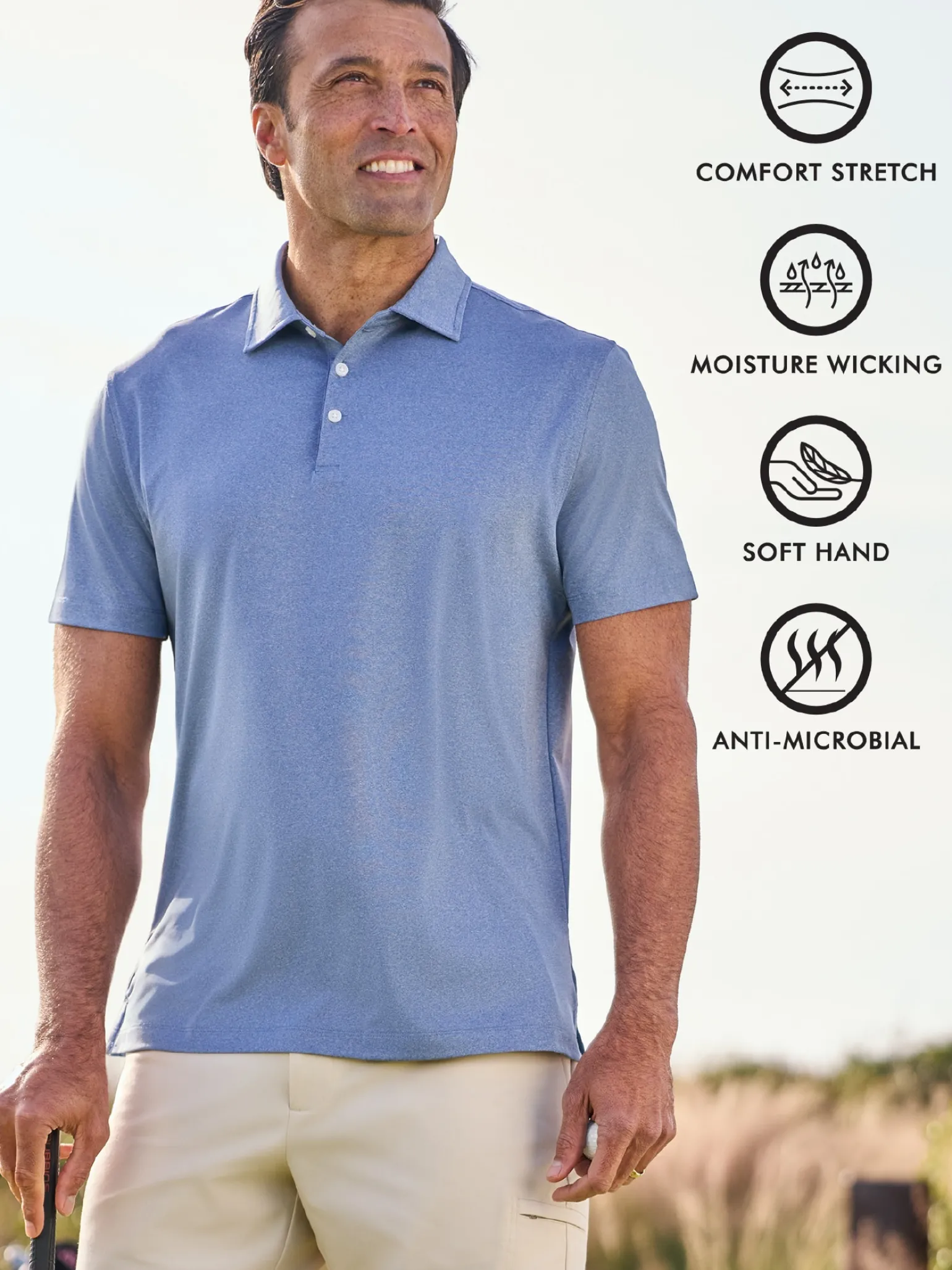 Traveler® Collection Tailored Fit Performance Short Sleeve Polo