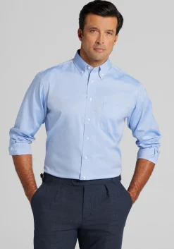 Traveler® Collection Tailored Fit Button-Down Collar Dress Shirt
