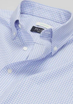 Traveler® Collection Tailored Fit Small Check Dress Shirt