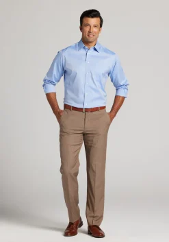 Traveler® Collection Tailored Fit Point Collar Dress Shirt