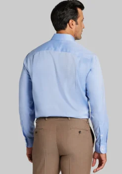 Traveler® Collection Tailored Fit Point Collar Dress Shirt