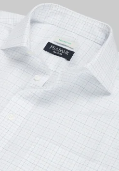 Traveler® Collection Tailored Fit Spread Collar Tattersall Dress Shirt