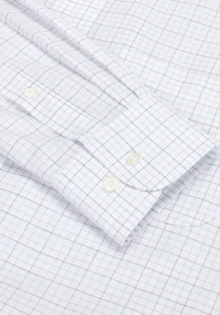 Traveler® Collection Tailored Fit Spread Collar Tattersall Dress Shirt