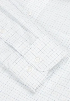 Traveler® Collection Tailored Fit Spread Collar Tattersall Dress Shirt