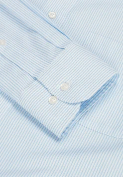 Traveler® Collection Tailored Fit Point Collar Stripe Dress Shirt