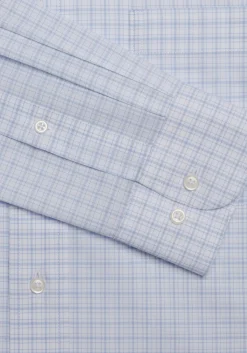 Traveler® Collection Tailored Fit Spread Collar Check Dress Shirt