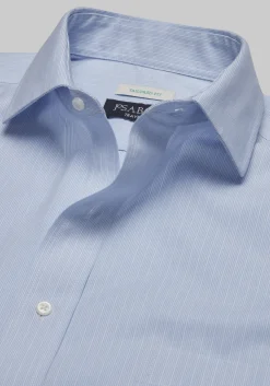 Traveler® Collection Tailored Fit Spread Collar Stripe Dress Shirt