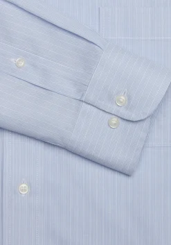 Traveler® Collection Tailored Fit Spread Collar Stripe Dress Shirt