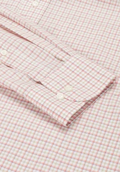 Traveler® Collection Tailored Fit Button-Down Collar Plaid Dress Shirt