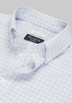Traveler® Collection Tailored Fit Button-Down Collar Check Dress Shirt
