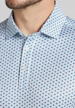 Traveler® Collection Tailored Fit Medallion Performance Polo