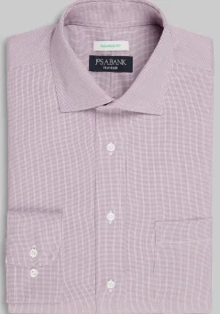 Traveler® Collection Tailored Fit Spread Collar Solid Dress Shirt - Big & Tall