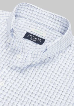 Traveler® Collection Tailored Fit Button-Down Collar Gradient Check Dress Shirt