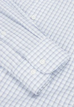 Traveler® Collection Tailored Fit Button-Down Collar Gradient Check Dress Shirt