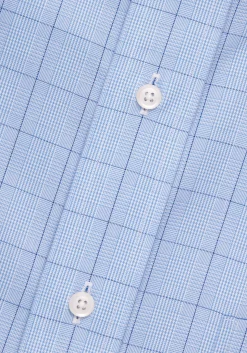 Traveler® Collection Tailored Fit Button-Down Collar Windowpane Dress Shirt