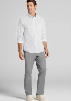 Traveler® Collection Tailored Fit Micro Geo Button Up Shirt