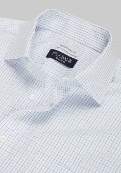 Traveler® Collection Traditional Fit Spread Collar Check Dress Shirt