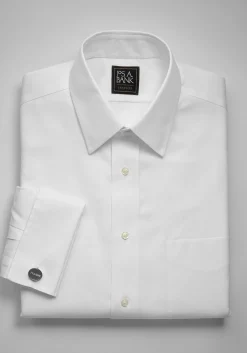 Traveler® Collection Traditional Fit Point Collar Solid Dress Shirt