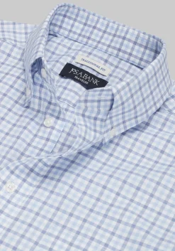 Traveler® Collection Traditional Fit Button-Down Collar Gingham Dress Shirt
