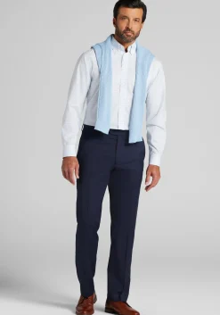 Traveler® Collection Traditional Fit Button-Down Collar Plaid Dress Shirt