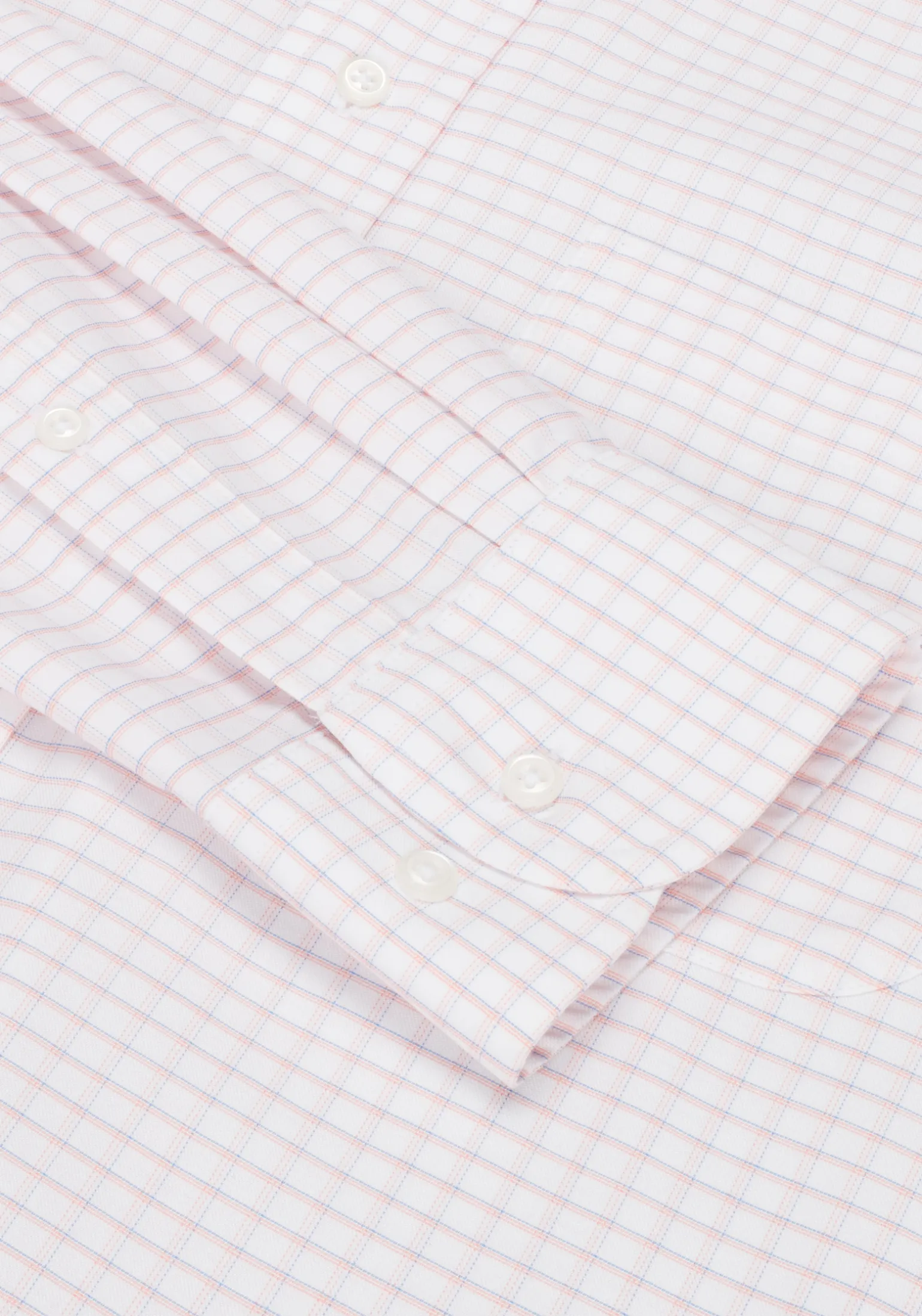 Traveler® Collection Traditional Fit Button-Down Collar Grid Dress Shirt
