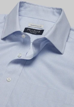 Traveler® Collection Traditional Fit Small Check Dress Shirt - Big & Tall