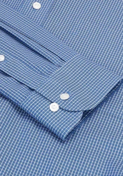 Traveler® Collection Traditional Fit Button-Down Collar Mini Check Dress Shirt