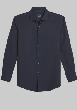 Traveler® COOLMOTION Tailored Fit 4 Way Stretch Long Sleeve Button Up Shirt -Big & Tall