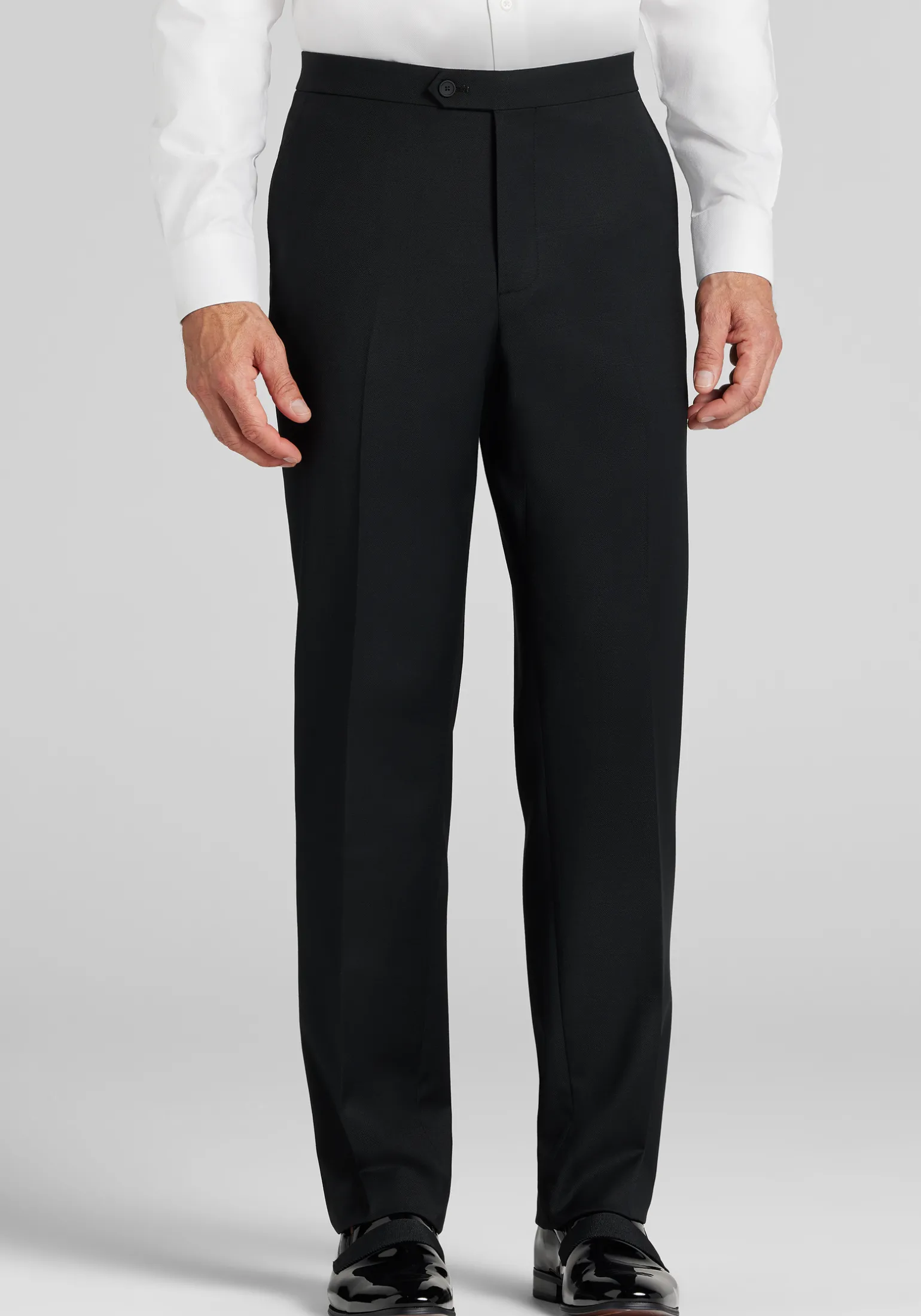 Traveler® COOLMOTION Tailored Fit Textured Wool Blend Tuxedo Separates Pants - Big & Tall