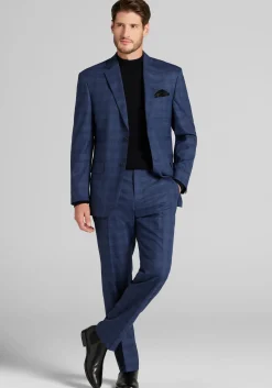 Traveler® COOLMOTION Tailored Fit Plaid Suit Separates Jacket - Big & Tall CLEARANCE