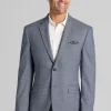 Traveler® COOLMOTION Tailored Fit Mini Plaid Suit Separates Jacket - Big & Tall