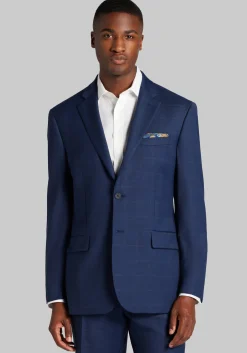 Traveler® COOLMOTION Tailored Fit Windowpane Suit Separates Jacket