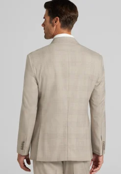 Traveler® COOLMOTION Tailored Fit Plaid Suit Jacket