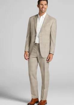 Traveler® COOLMOTION Tailored Fit Plaid Suit Jacket