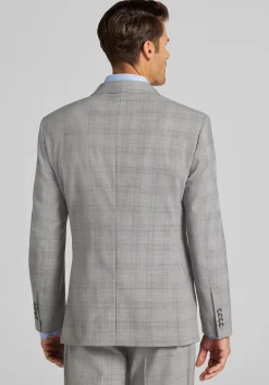 Traveler® COOLMOTION Tailored Fit Plaid Suit Separates Jacket