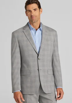 Traveler® COOLMOTION Tailored Fit Plaid Suit Separates Jacket