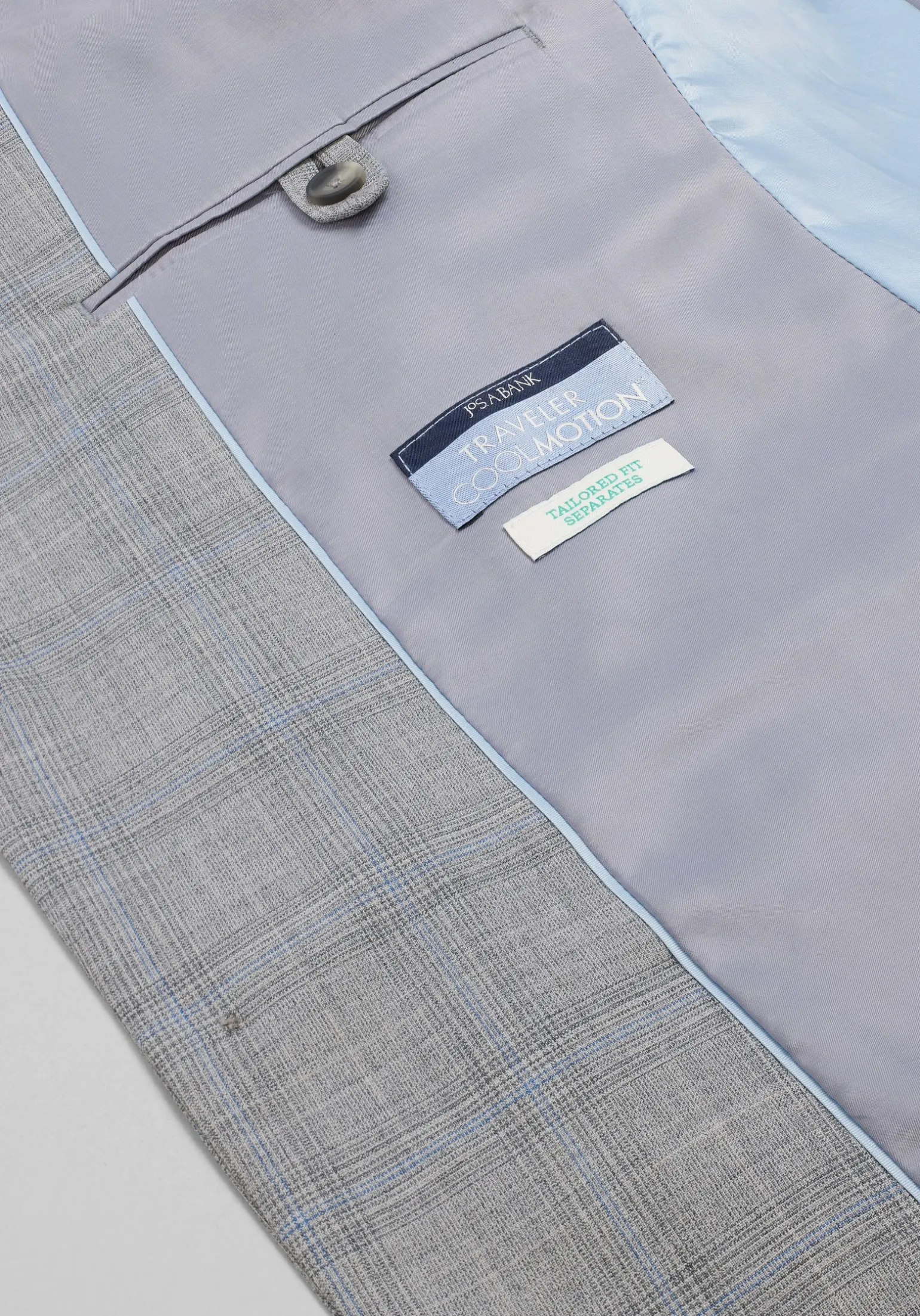 Traveler® COOLMOTION Tailored Fit Plaid Suit Separates Jacket