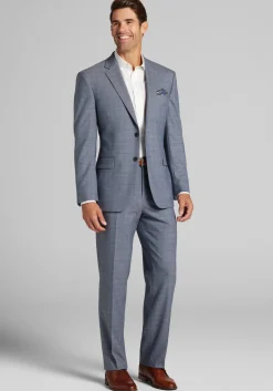 Traveler® COOLMOTION Tailored Fit Mini Plaid Suit Separates Jacket