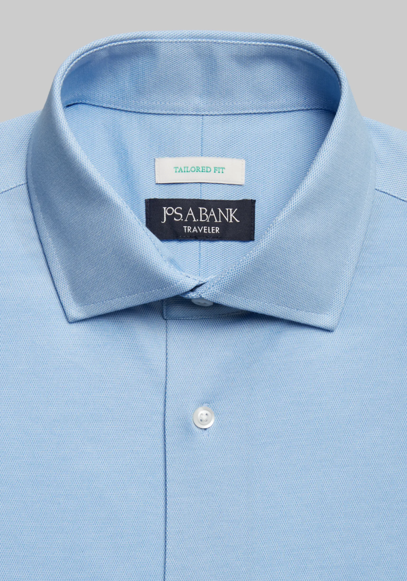 Traveler® COOLMOTION Tailored Fit Spread Collar Knit Solid Dress Shirt - Big & Tall